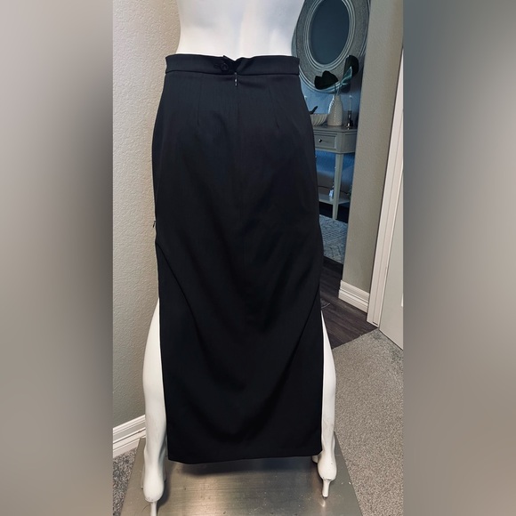 Mussi Long Pencil Skirt With Side Zippers - Picture 8 of 11